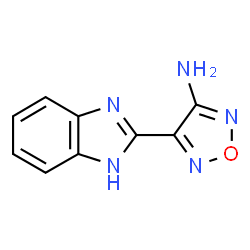 ChemSpider 2D Image | 4-(1H-Benzimidazol-2-yl)-1,2,5-oxadiazol-3-amine | C9H7N5O