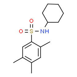 ChemSpider 2D Image | N-Cyclohexyl-2,4,5-trimethylbenzenesulfonamide | C15H23NO2S