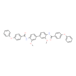 ChemSpider 2D Image | N,N'-(3,3'-Dimethoxy-4,4'-biphenyldiyl)bis(4-phenoxybenzamide) | C40H32N2O6