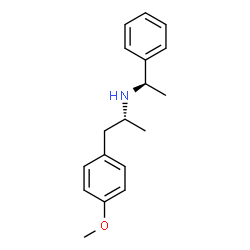 ChemSpider 2D Image | (2R)-1-(4-Methoxyphenyl)-N-[(1R)-1-phenylethyl]-2-propanamine | C18H23NO