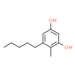 ChemSpider 2D Image | 4-Methyl-5-pentyl-1,3-benzenediol | C12H18O2