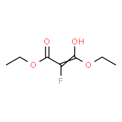 ChemSpider 2D Image | Ethyl 3-ethoxy-2-fluoro-3-hydroxyacrylate | C7H11FO4