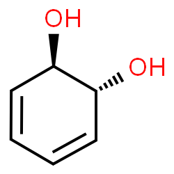ChemSpider 2D Image | (1R,2R)-3,5-Cyclohexadiene-1,2-diol | C6H8O2