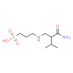 ChemSpider 2D Image | 3-[(2-Carbamoyl-3-methylbutyl)amino]-1-propanesulfonic acid | C9H20N2O4S