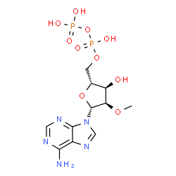 ChemSpider 2D Image | 2'-O-Methyladenosine 5'-(trihydrogen diphosphate) | C11H17N5O10P2