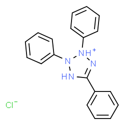 ChemSpider 2D Image | 2,3,5-Triphenyltetrazolium chloride | C19H17ClN4