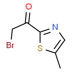 ChemSpider 2D Image | 2-Bromo-1-(5-methyl-1,3-thiazol-2-yl)ethanone | C6H6BrNOS