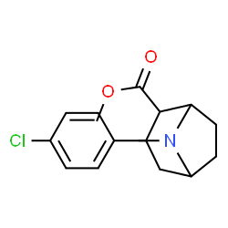 ChemSpider 2D Image | Methyl 3-(4-chlorophenyl)-8-methyl-8-azabicyclo[3.2.1]octane-2-carboxylate | C16H20ClNO2