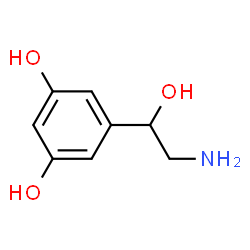 ChemSpider 2D Image | 5-(2-Amino-1-hydroxyethyl)-1,3-benzenediol | C8H11NO3