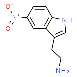 ChemSpider 2D Image | 5-Nitro-1H-indole-3-ethanamine | C10H11N3O2