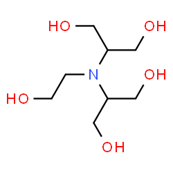 ChemSpider 2D Image | 2,2'-[(2-Hydroxyethyl)imino]di(1,3-propanediol) | C8H19NO5