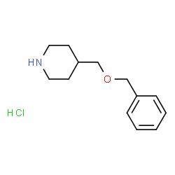 ChemSpider 2D Image | 4-[(Benzyloxy)methyl]piperidine hydrochloride | C13H20ClNO