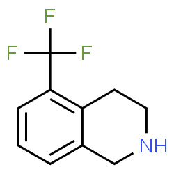 ChemSpider 2D Image | 5-(Trifluoromethyl)-1,2,3,4-tetrahydroisoquinoline | C10H10F3N