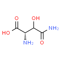ChemSpider 2D Image | 3-Hydroxy-L-asparagine | C4H8N2O4