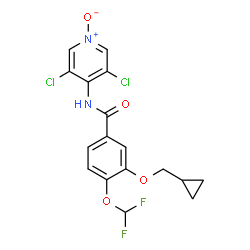 ChemSpider 2D Image | Roflumilast N-oxide | C17H14Cl2F2N2O4