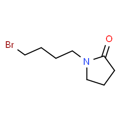 ChemSpider 2D Image | 1-(4-Bromobutyl)-2-pyrrolidinone | C8H14BrNO
