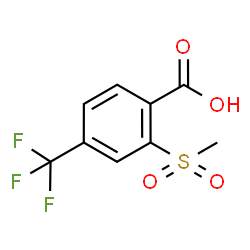 ChemSpider 2D Image | 2-Mesyl-4-(trifluoromethyl)benzoic acid | C9H7F3O4S