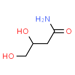 ChemSpider 2D Image | 3,4-Dihydroxybutanamide | C4H9NO3