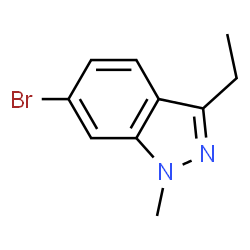 ChemSpider 2D Image | 6-Bromo-3-ethyl-1-methyl-1H-indazole | C10H11BrN2