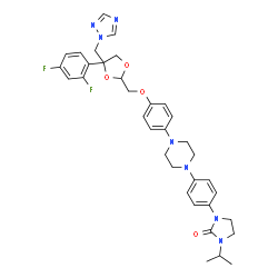 ChemSpider 2D Image | Pramiconazole | C35H39F2N7O4