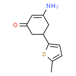 ChemSpider 2D Image | 3-Amino-5-(5-methyl-2-thienyl)-2-cyclohexen-1-one | C11H13NOS