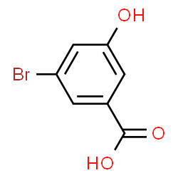 ChemSpider 2D Image | 3-Bromo-5-hydroxybenzoic acid | C7H5BrO3
