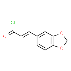 ChemSpider 2D Image | 3-(benzo[d][1,3]dioxol-5-yl)acryloyl chloride | C10H7ClO3