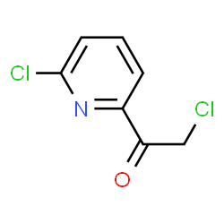 ChemSpider 2D Image | 2-Chloro-1-(6-chloro-2-pyridinyl)ethanone | C7H5Cl2NO