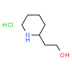ChemSpider 2D Image | 2-(Piperidin-2-yl)ethanol hydrochloride | C7H16ClNO