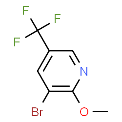 ChemSpider 2D Image | 3-Bromo-2-methoxy-5-(trifluoromethyl)pyridine | C7H5BrF3NO