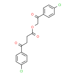ChemSpider 2D Image | 2-(4-Chlorophenyl)-2-oxoethyl 4-(4-chlorophenyl)-4-oxobutanoate | C18H14Cl2O4