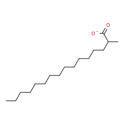ChemSpider 2D Image | 2-Methylhexadecanoate | C17H33O2