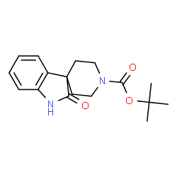 ChemSpider 2D Image | 1'-Boc-1,2-dihydro-2-oxo-spiro-[3H-indole-3,4'-piperidine] | C17H22N2O3