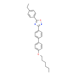 ChemSpider 2D Image | 5-(4-Ethylphenyl)-3-[4'-(hexyloxy)-4-biphenylyl]-1,2,4-oxadiazole | C28H30N2O2