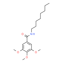 ChemSpider 2D Image | 3,4,5-Trimethoxy-N-octylbenzamide | C18H29NO4
