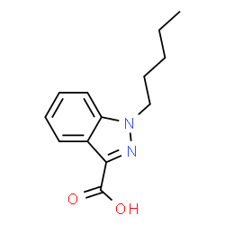 ChemSpider 2D Image | 1-Pentyl-1H-indazole-3-carboxylic acid | C13H16N2O2