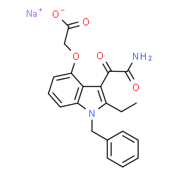 ChemSpider 2D Image | Varespladib sodium | C21H19N2NaO5