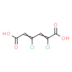ChemSpider 2D Image | 2,4-dichloromuconic acid | C6H4Cl2O4