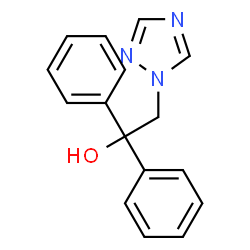 ChemSpider 2D Image | 1,1-Diphenyl-2-(1H-1,2,4-triazol-1-yl)ethanol | C16H15N3O