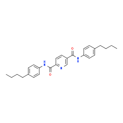 ChemSpider 2D Image | N,N'-Bis(4-butylphenyl)-2,5-pyridinedicarboxamide | C27H31N3O2
