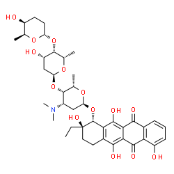 ChemSpider 2D Image | Cosmomycin B | C40H53NO14