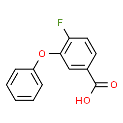 ChemSpider 2D Image | 4-Fluoro-3-phenoxybenzoic acid | C13H9FO3