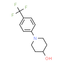 ChemSpider 2D Image | 1-(4-Trifluoromethylphenyl)piperidin-4-ol | C12H14F3NO