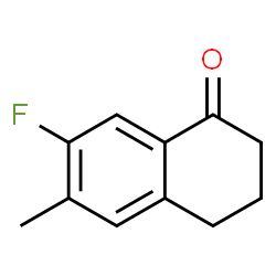 ChemSpider 2D Image | 7-Fluoro-6-methyl-3,4-dihydro-1(2H)-naphthalenone | C11H11FO