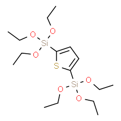 ChemSpider 2D Image | 2,5-bis(triethoxysilyl)thiophene | C16H32O6SSi2