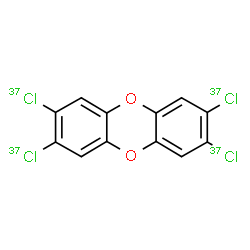 ChemSpider 2D Image | 2,3,7,8-Tetrakis[(~37~Cl)chloro]oxanthrene | C12H437Cl4O2