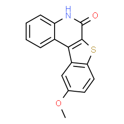 ChemSpider 2D Image | 10-Methoxy[1]benzothieno[2,3-c]quinolin-6(5H)-one | C16H11NO2S