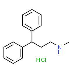 ChemSpider 2D Image | N-Methyl-3,3-diphenylpropylamine hydrochloride | C16H20ClN