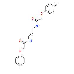 ChemSpider 2D Image | N,N'-1,3-Propanediylbis[2-(4-methylphenoxy)acetamide] | C21H26N2O4