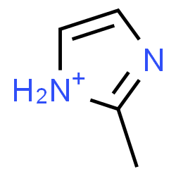 ChemSpider 2D Image | 2-Methyl-1H-imidazol-1-ium | C4H7N2